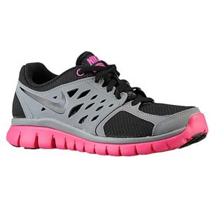 Nike Flex Run 2013   Girls Grade School   Running   Shoes   Black/Pink Foil/Cool Grey/Black