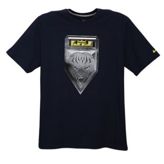 Nike Superhero Badge T Shirt   Mens   Basketball   Clothing   Durant, Kevin   Dark Grey Heather/Volt/Hyper Blue/Blackened Blue