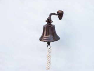 Antique Copper Bell 6"   Nautical Decor   Nautical Wall Hanging   Antique Bell   Copper Bell   Decorative Copper Bell   Vintage Bell   Small Copper Bell   Boat Bells