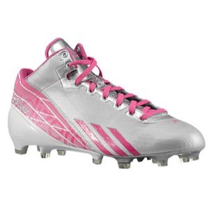 adidas adiZero 5 Star 2.0 Mid   Mens   Football   Shoes   Platinum/Intense Pink/White