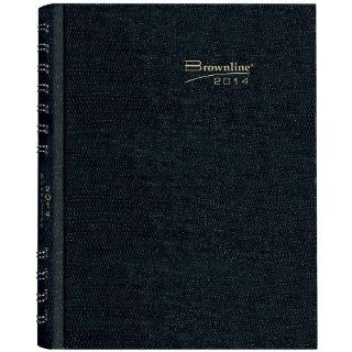 Brownline CoilPro Monthly Planner, 14 Months (December 2013   January 2015), Black, 8.875 x 7.125 Inches, Hard Cover with Twin Wire Binding (CB1200C.BLK 14)  Appointment Books And Planners 