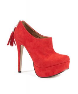 Red Platform Shoe Boots