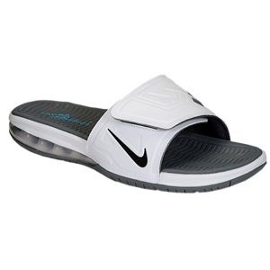 Nike Air LeBron Slide 3 Elite   Mens   Casual   Shoes   White/Cool Grey/Vivid Blue/Black