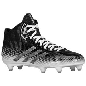 adidas Crazyquick Mid D   Mens   Football   Shoes   Black/Metallic Silver/White