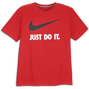 Nike JDI Swoosh T Shirt   Mens   Casual   Clothing   University Red