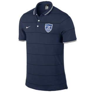 Nike League Authentic Polo   Mens   Soccer   Clothing   USA   Midnight Navy/White