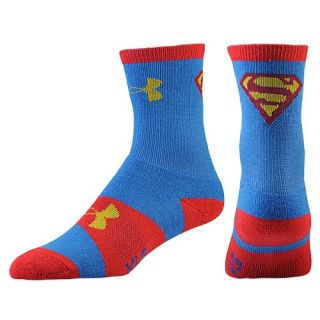 Under Armour Super Hero Crew Socks   Boys Grade School   Training   Accessories   Blue/Yellow