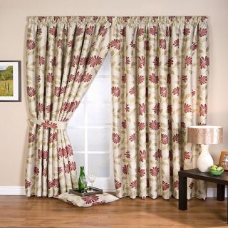 Whiteheads Petula Chintz Lined Pencil Pleat Curtains