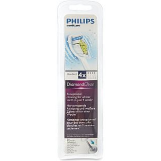 PHILIPS   Pack of four DiamondClean Sonicare toothbrush heads