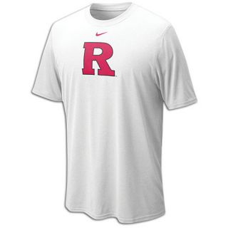 Nike College Dri Fit Logo Legend T Shirt   Mens   Basketball   Clothing   Rutgers Scarlet Knights   White