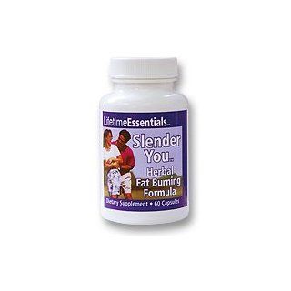Lifetime Essentials Slender You Herbal Fat Burning Formula 60 Caps It's Time to Lose Those Extra Pounds Now Unique Exclusive Formula Supports Healthy Weight Loss and Increases Lean Muscle. Gets Rid of Cellulite in Difficult Areas Such As Legs, Arms, M