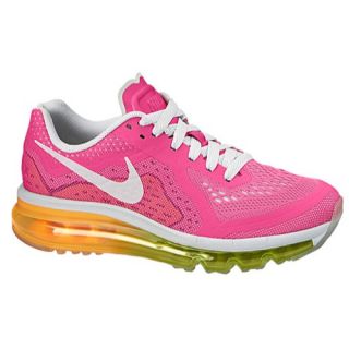 Nike Air Max 2014   Girls Grade School   Running   Shoes   Pure Platinum/Vivid Pink/Volt/Black