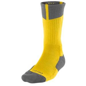 Jordan AJ Dri Fit Crew Socks   Mens   Basketball   Accessories   Varsity Maize/Dark Grey