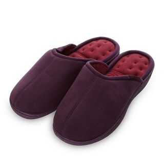 Isotoner Plum pillow step mule slippers