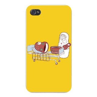 Apple Iphone Custom Case 4 4s White Plastic Snap on   Funny Russian Cartoon Nesting Doll Giving Birth Humor Sports & Outdoors