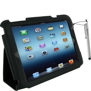 rooCASE Ultra Slim Vegan Leather Case w/ Stylus for Apple iPad Mini
