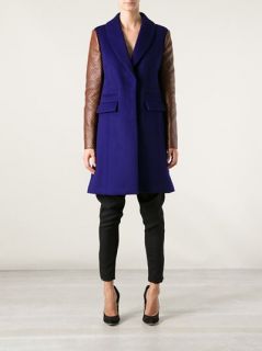 Diane Von Furstenberg Fur Collar Coat