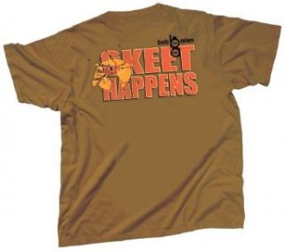 Bob Allen 'Skeet Happens' T Shirt, Teak, Large 13578L Clothing