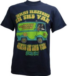 Scooby Doo What Happens in the Van Men's T Shirt, X Large Movie And Tv Fan T Shirts Clothing