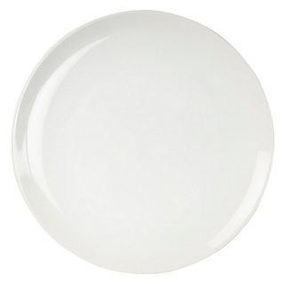 White stoneware dinner plate