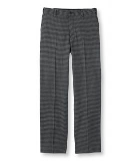 Washable Year Round Wool Pants, Hidden Comfort Waist Plain Front, Houndstooth