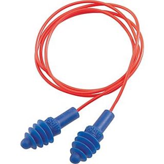 Howard Leightning AirSoft Red Poly Cord Reusable Earplugs; Blue, 27 dB, 100/Box