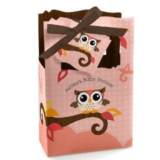 Owl Girl   Look Whooo's Having A Baby   Personalized Baby Shower Favor Boxes Toys & Games