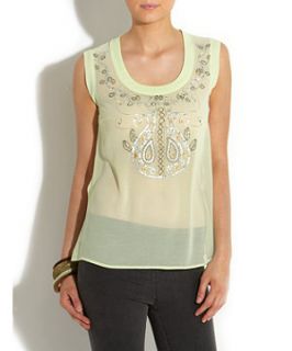 Mint Green Embroidered Top