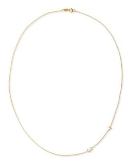 Mini 2 Number Necklace, Yellow Gold   Maya Brenner Designs   Gold (0)