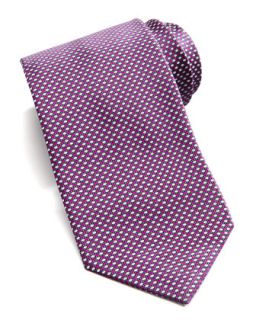 Mens New Neat Silk Tie, Purple   Ermenegildo Zegna   Purple