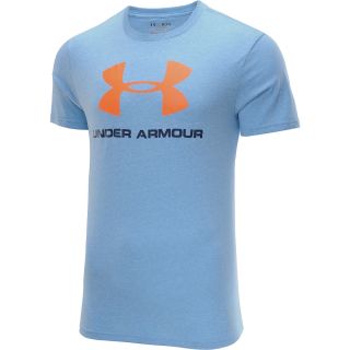 UNDER ARMOUR Mens Sportstyle Logo Short Sleeve T Shirt   Size L, Electric Blue