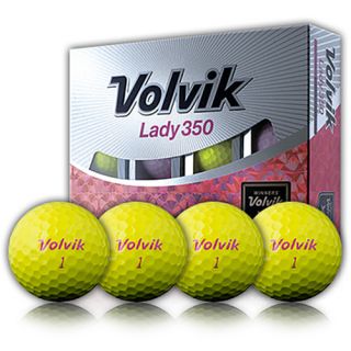 Volvik Lady 350 3pc Golf Balls, Yellow (7107)