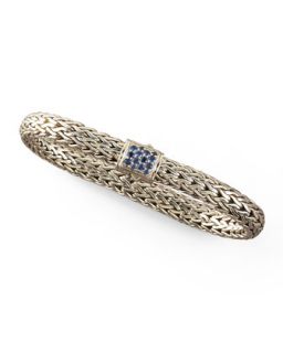 Classic Chain Sapphire Bracelet, Medium   John Hardy   Silver