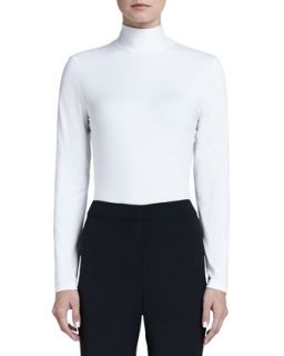 Womens Turtleneck Shell   St. John Collection   Bright white (XL/16)