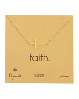 Integrated Cross Pendant Necklace   Dogeared   Gold