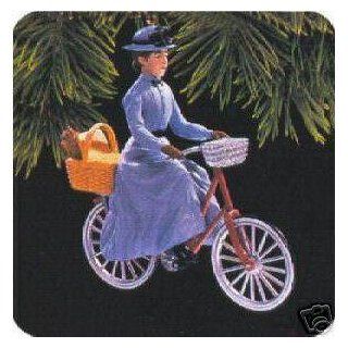 Rare Miss Gulch on her bike Wizard of OZ 1997 Hallmark Ornament   Decorative Hanging Ornaments