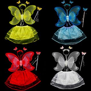 Luminous Dancing Dress with Butterfly Wings Kids Halloween Costume (for 3 8 YRS)