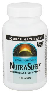 Source Naturals   NutraSleep Multi Nutrient & Herb Complex   100 Tablets