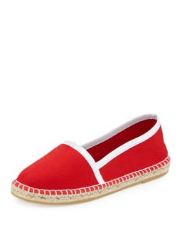 Terri Canvas Espadrille Flat, Red   Andre Assous   Red (6.0B)