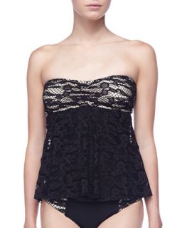 Womens Night Vision Lace Tankini Top   Luxe by Lisa Vogel   Onyx (4)