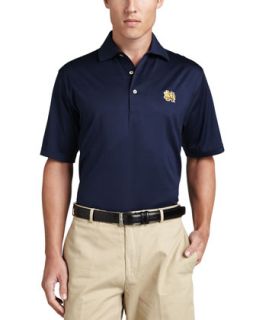 Mens Notre Dame Gameday Polo, Navy   Peter Millar   Navy (LARGE)