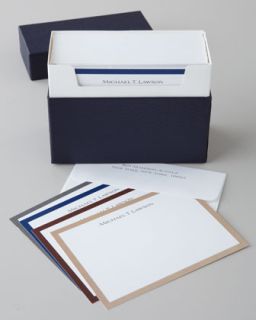 20 Gentleman Bordered Cards & Envelopes