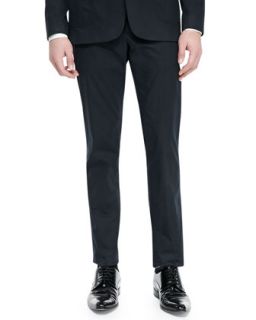 Mens Slim Fit Stretch Cotton Trousers, Navy   Vince   Navy (38)