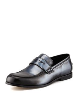 Mens Darblay Mirror Leather Penny Loafer, Silver   Jimmy Choo   Silver (41.5/8.