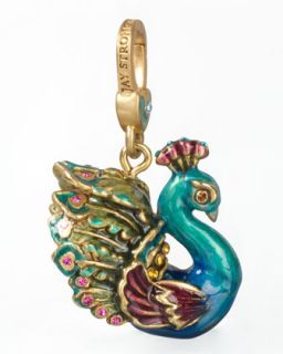 Peacock Charm   Jay Strongwater   Multi colors