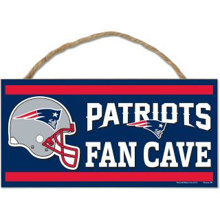 Wincraft New England Patriots 5X10 Wood Sign with Rope (83058013)