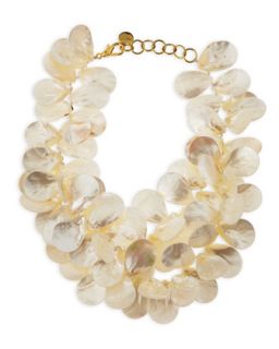 Mother of Pearl Petal Necklace   Nest   Pearl
