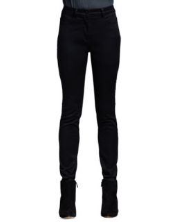 Womens High Waisted Stretch Jeans   T by Alexander Wang   Black (26)