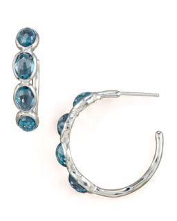 London Blue Topaz Hoop Earrings   Ippolita   Blue