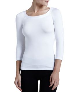 Womens Cordoba Seamless Pullover   Wolford   White (LARGE)